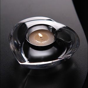 Orrefos heart shaped votive candle holder
